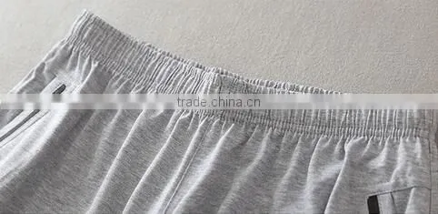 Middle-aged summer thin plus size loose fertilizer 3/4 long straight leisure trousers dad 100% cotton pants