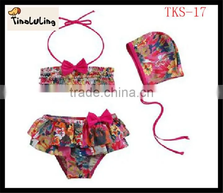 2014 kids girls swimwear sexy swimwear for kids beachwear