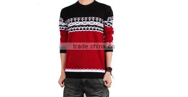 Latest design men sweater ,fashion men knitted pullover sweater