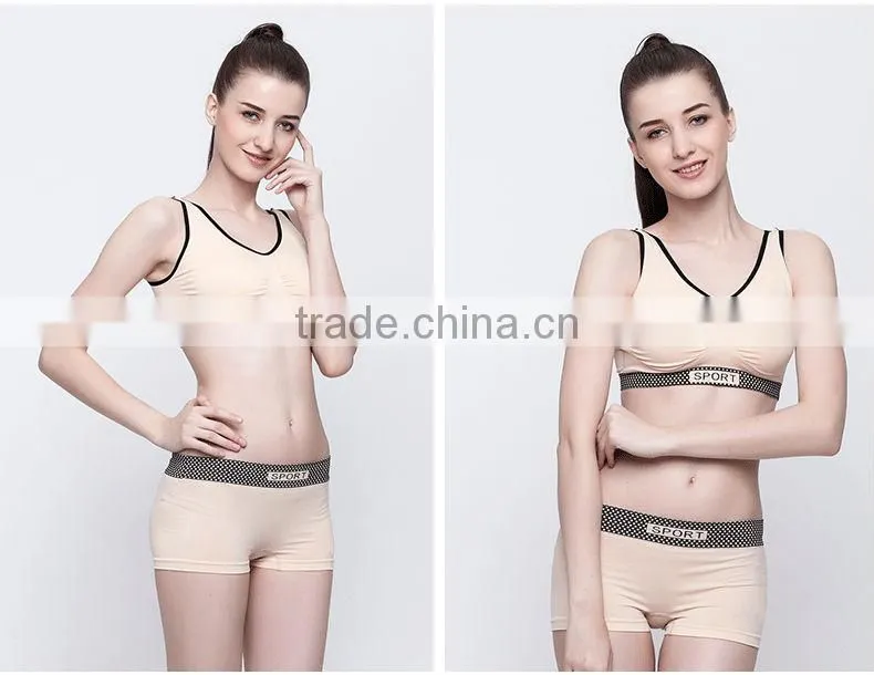 Factory Provide New Style Sex Seamless Japanese Girl Bra Panty Set