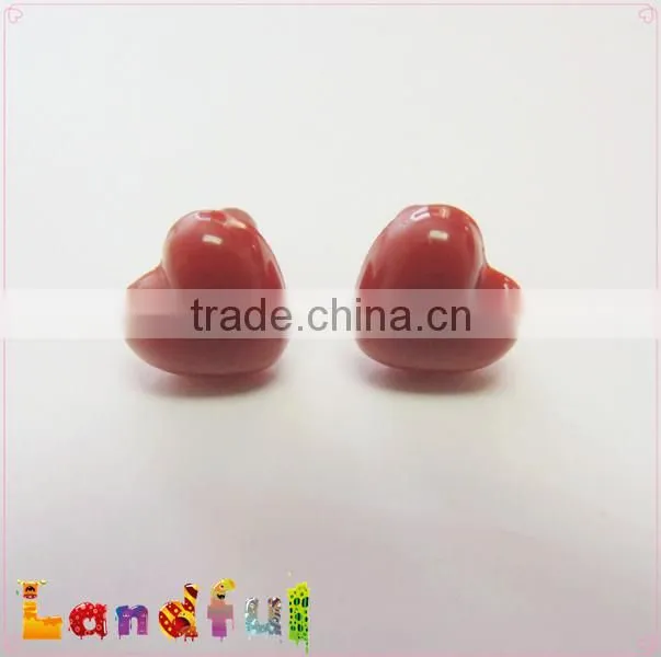 10mm Crimson Heart Nose Plastic Nose Cat Nose Amigurumi Nose