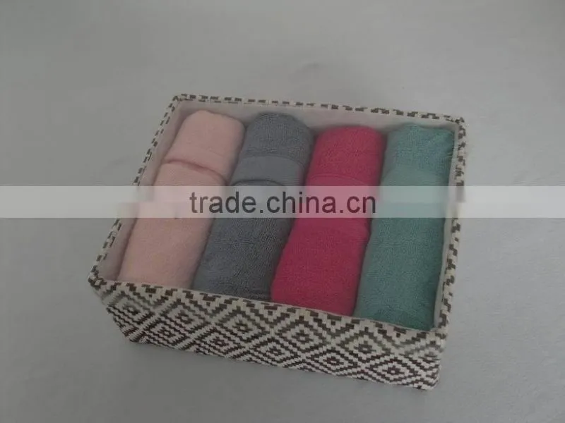 Solid Color Bamboo Cotton Towel within Giftbox