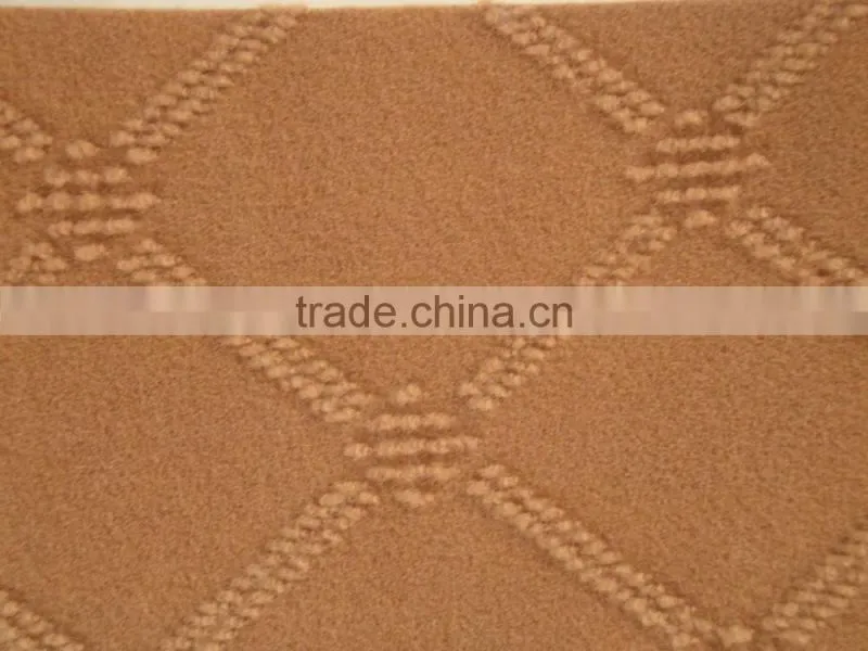 nonwoven polyester single Velour Jacquard carpet
