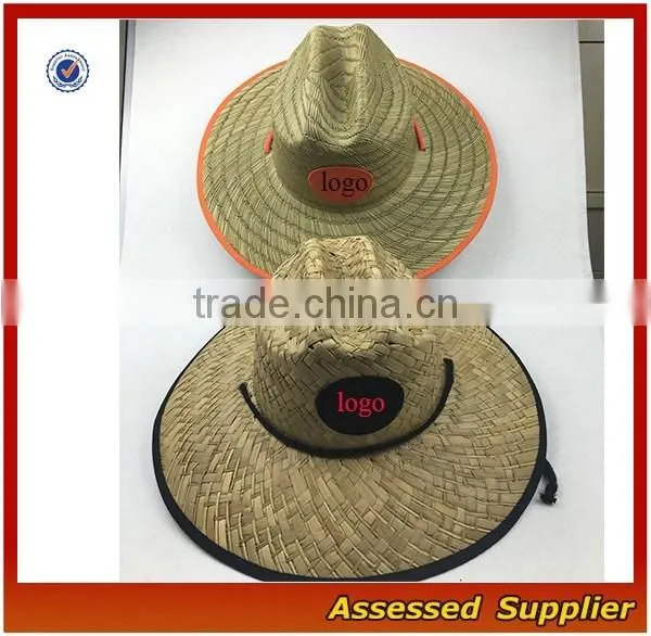 YXH8/ Custom high quality straw hat outdoor surf straw hat wholeasle