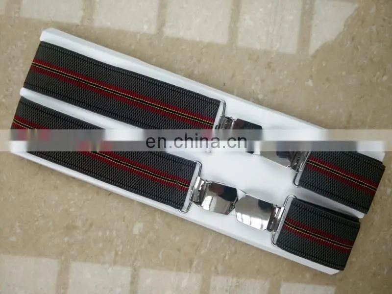 Germany and UK customer design high quality heavy clips men suspenders pants suspenders