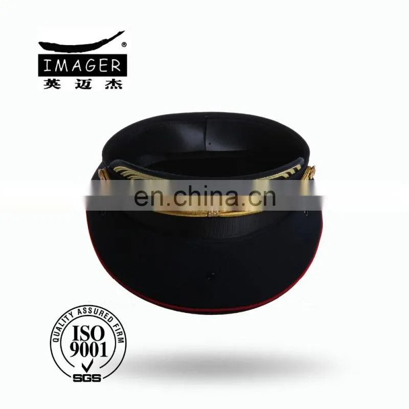 Customized Air Defence Forces Private Cap with Gold Strap and Embroidery