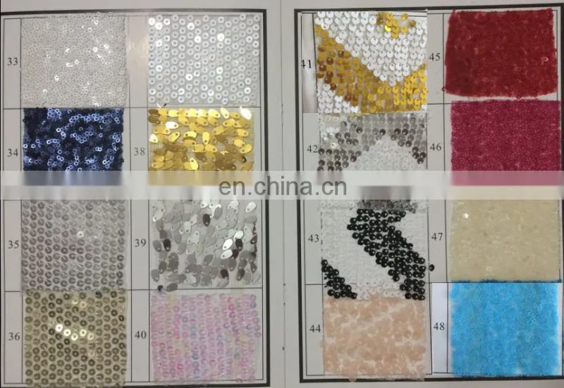 TR064#3 Hot sale gold Sequin handmade embroidered table runner
