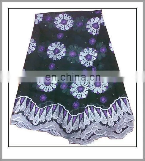 high quality swiss cotton voile lace(CH064D)