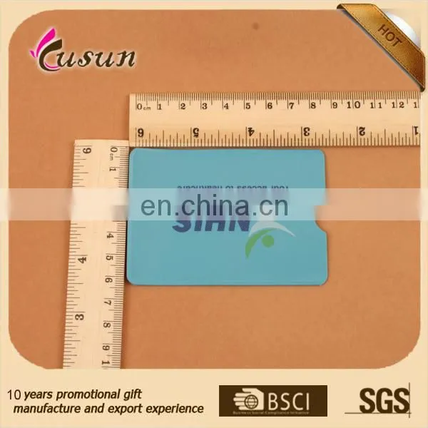 high quality horizontal waterproof clear soft pvc color printing fancy id card holder