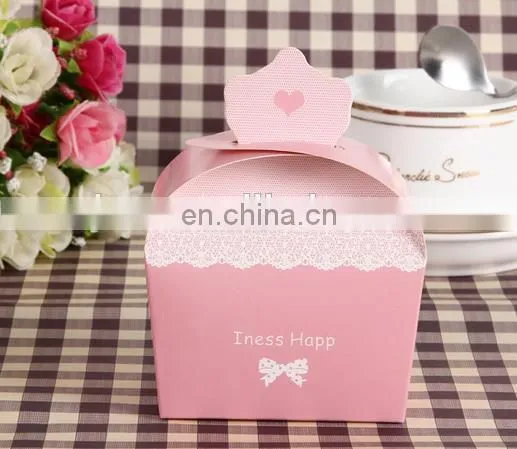 2015 unique paperboard paper foldable sweet paper cake box packaging