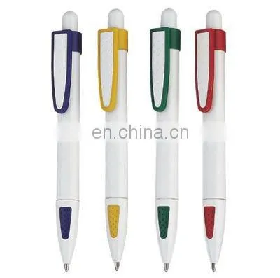 promotional plastic l ballpoint ball pen with customized logo printing