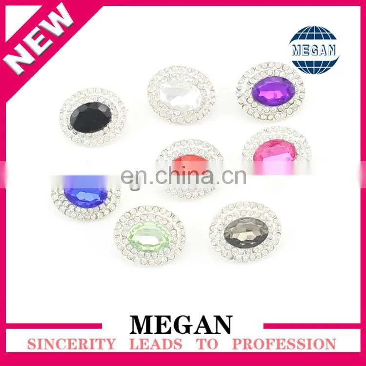 Megan Apparel diamond crystal home button for garment
