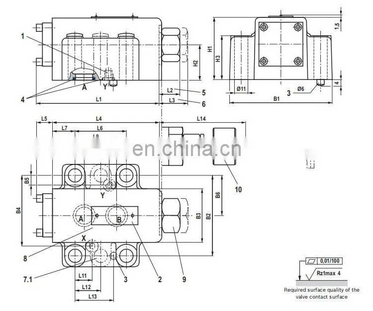 Factory price SL20PB2-43 one way hydraulic check valve
