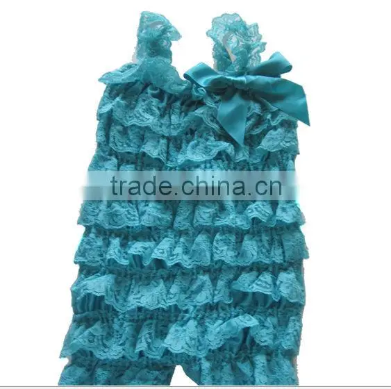 2014Baby Ruffle Lace Petti Rompers W/Straps Newborn/Infant/Toddler Photo Prop