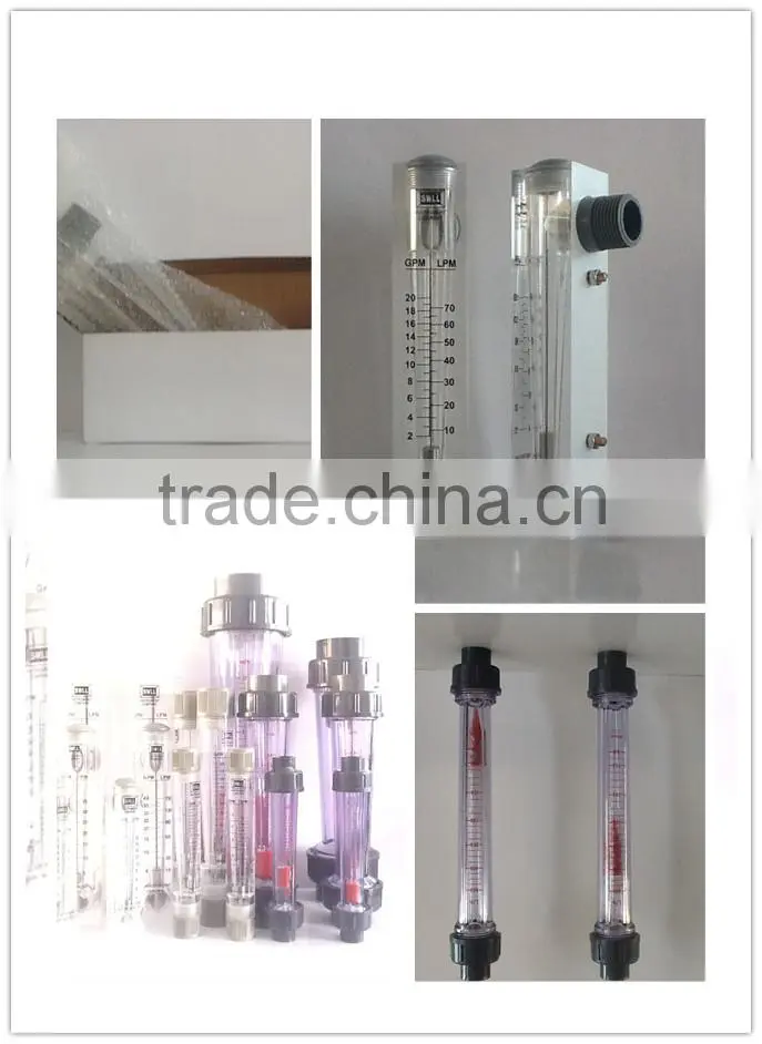 Acrylic liquid rotameter panel type flowmeter