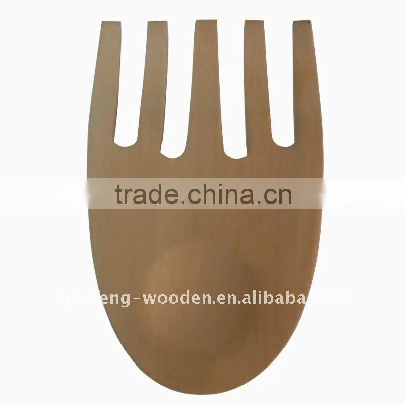 wooden salad hand