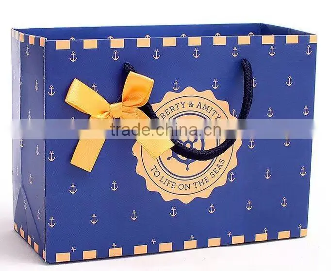 custom printed logo jewelry paper bag, luxury paper bag materials with best price