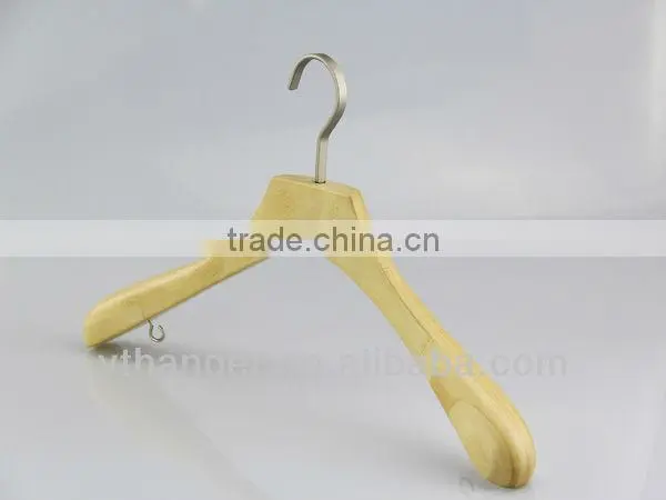 LW2-79 natural bamboo hanger for garment display