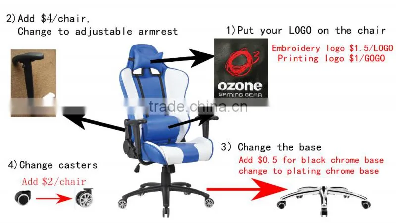 WorkWell high quality PC gaming chair with speakers
