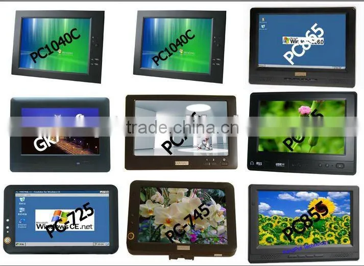 Windows7 pc With Visual Studio 7" Embedded All In One PC with OS ,D&G(PC-725)