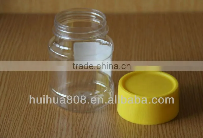 Transparent Clear 380ML PET Plastic Candy Jar