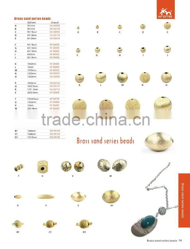 brass beads pave bead craft