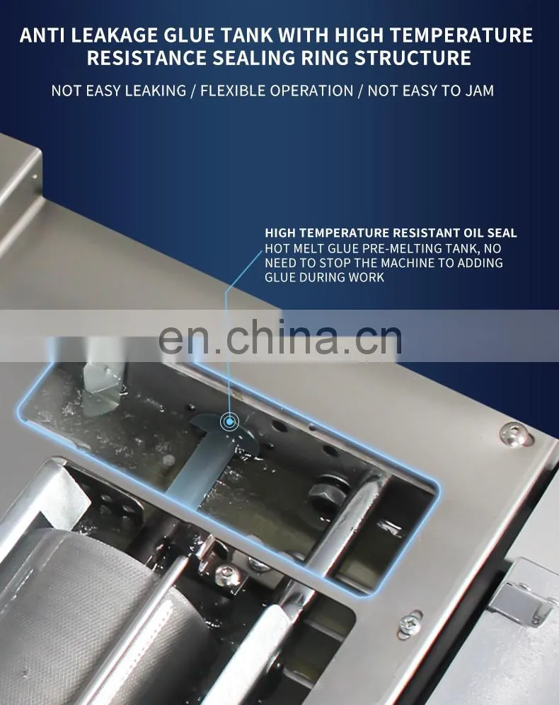 Efficient notebook glue binding machine commercial glue wire binding machine durable book binding machine with high quality