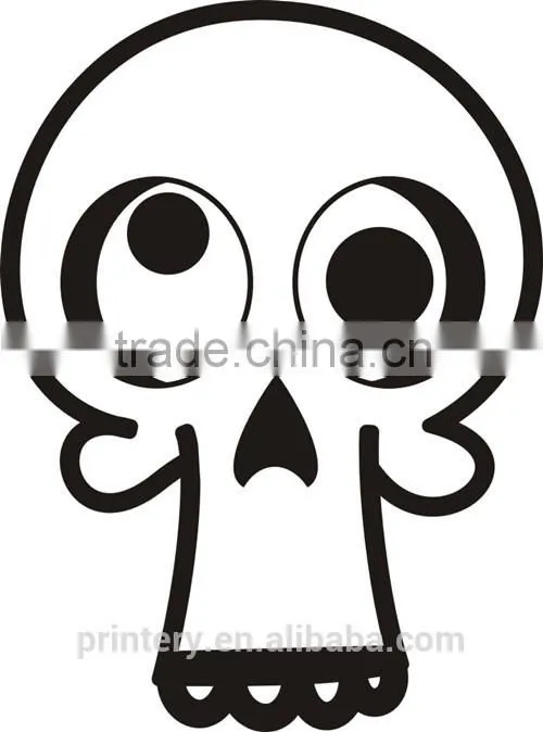 Skull car window light film sticker, removable window gel stickers,gel sticker winow glass stickers