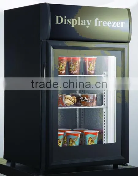 upright freezer small ice cream display freezer table top mini freezer