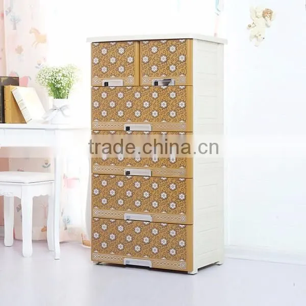 Plastic foldable portable drawer wardrobe manufacturer in China