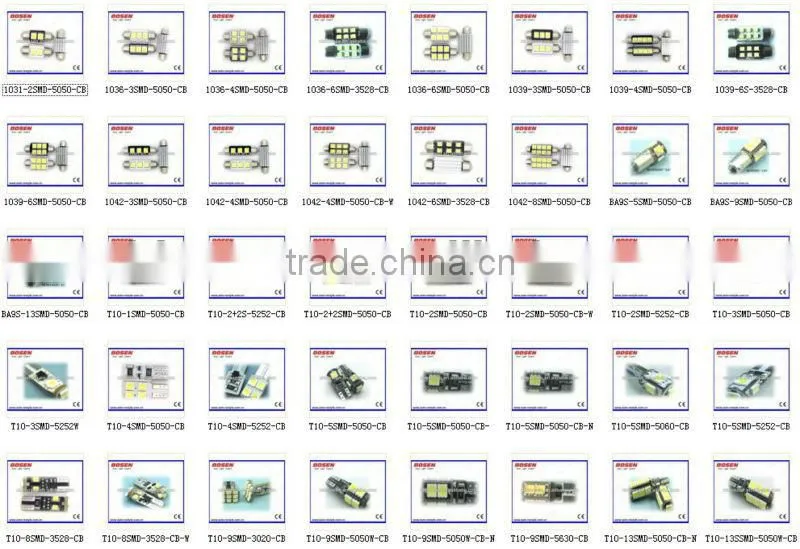 led auto bulb W5W T10 194 10smd 5630 side marker light,board light
