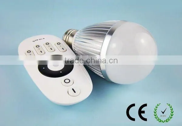 A19 Dimmable remote control led bulb light