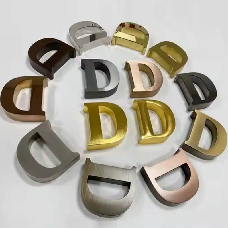 Custom Wall Metal Logo Signage 3D Stainless Steel Letter Sign-2