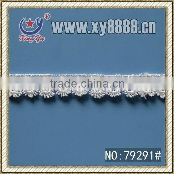 White Polyester Chemial Lace Saree