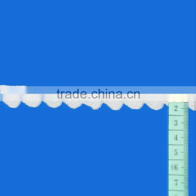 Latest design customized embroidery designs white crochet mesh lace trim crochet for garments