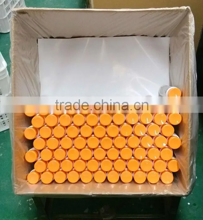 plastic tube for cosmetic with orange color,flexible labeling PE tube,empty tube ,soft tube