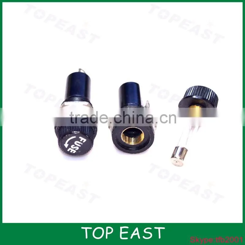 Heavy duty Bakelite Cover Copper Auto fuse holder for 5*20mm 6*30mm 6A 10A 250V