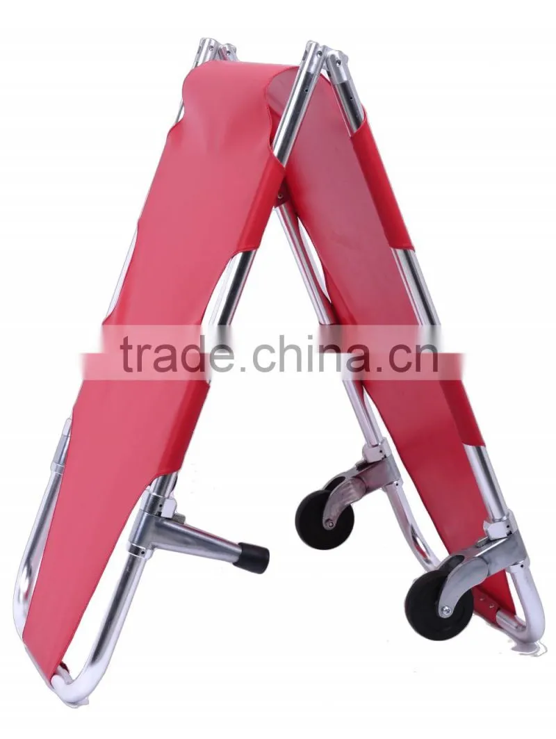 High - strength aluminum alloy 2 foldaway portable stretcher