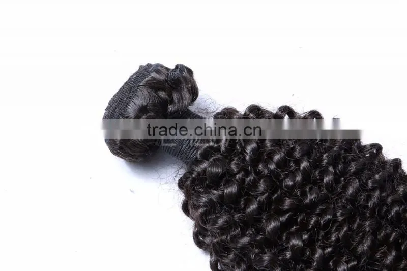 4A grade Mongolian afro kinky curly human hair weave, tight kinky curly weave