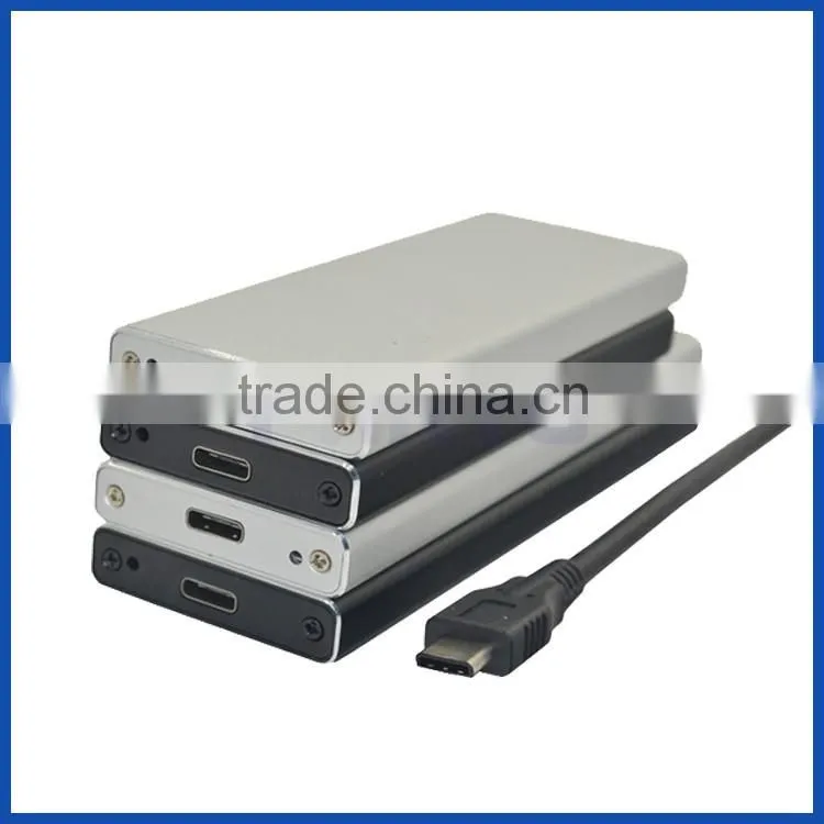 USB3.1 Gen 2 10 Gbps to 2280 M.2 NGFF B Key SATA based type SSD case M.2 SSD Enclosure