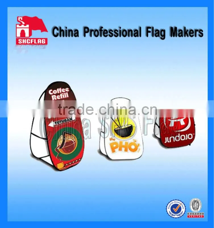 2014 new product logo printing with pop up a frame banner