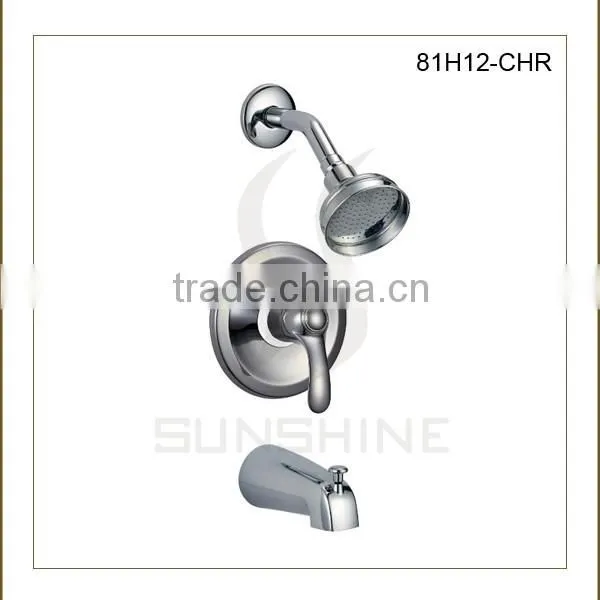 Chrome Single Handle Tub and Upc Shower Faucet