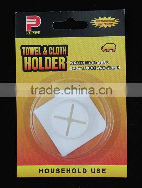 Removable self adhesive plastic towel grip