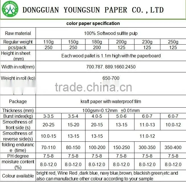 red color paper/red paper board