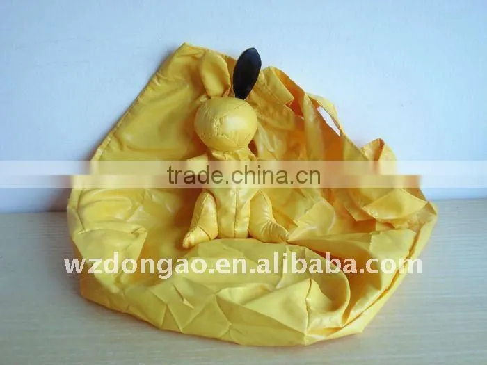 foldable rabbit shopping polyester bag