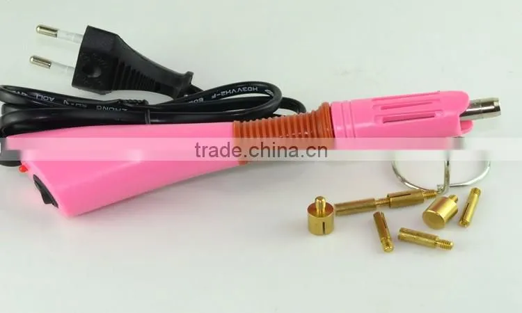 100v-240v pink manual hot fix stones fixing machine ss6-ss34
