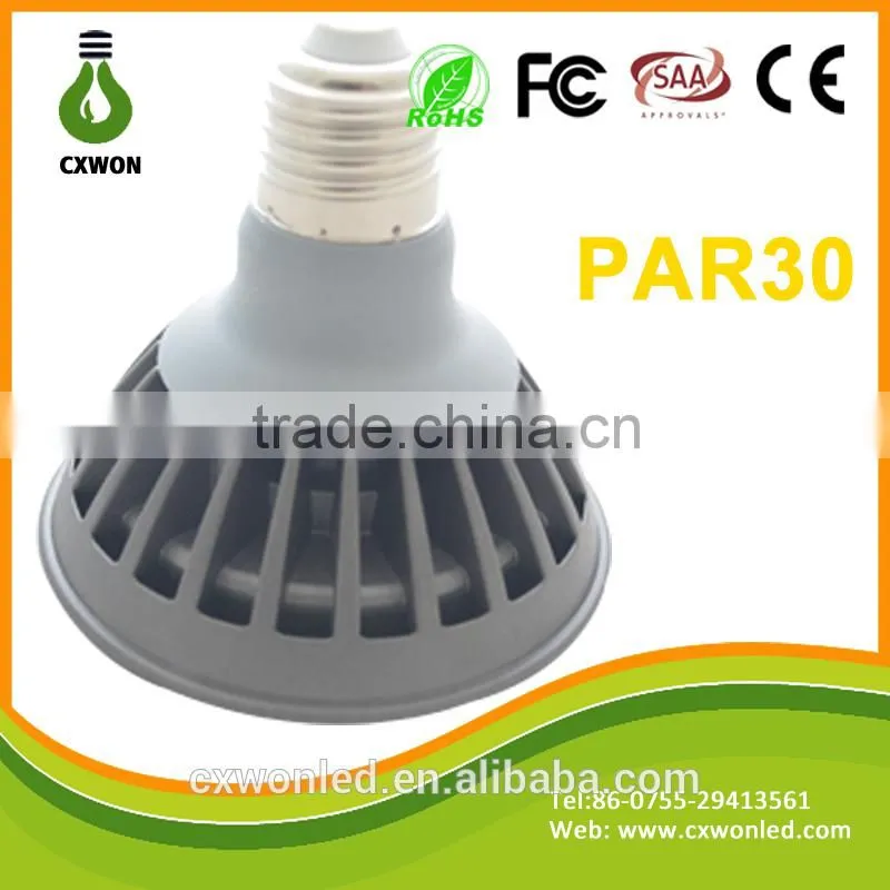 7w 2015 new hot selling led par30 e27, par30 light, par30 spotlight