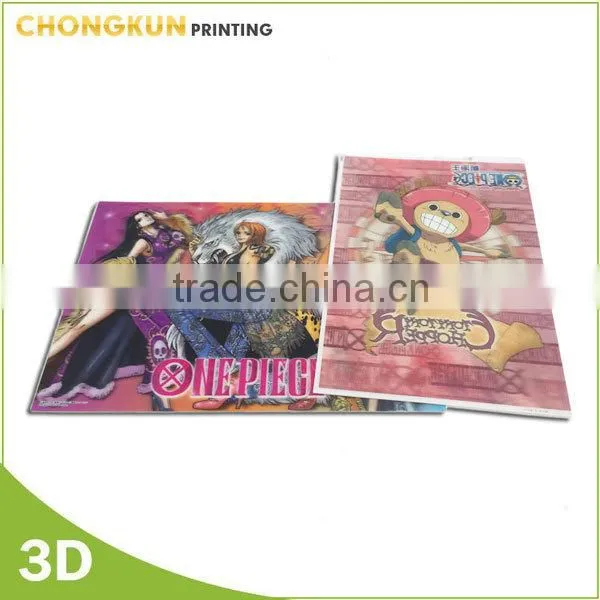 Hot sale Japanese lenticular new fashion 3d anime pictures