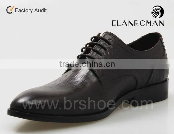 Fashion derby shoes wholesale men dress shoes genuine leather shoes