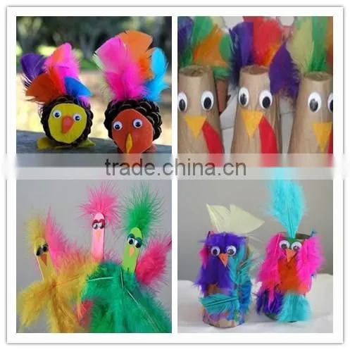 DIY Craft Natural Turkey Feather Decoration For Hat
